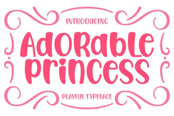 Adorable Princess: A Playful Display Font for Dreamy Designs
