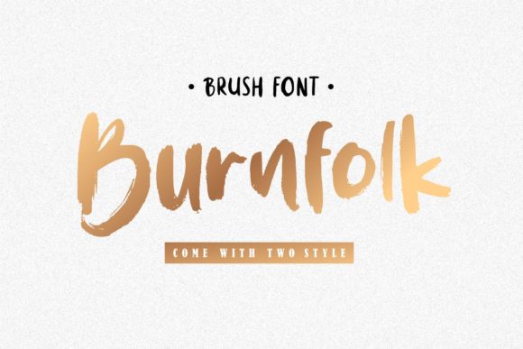 Burnfolk: Elevating Design Projects with Brushed Display Typography