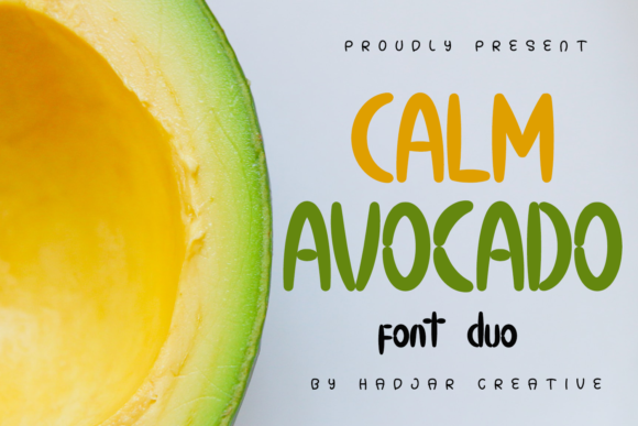 Calm Avocado: The Fun Display Font for Creative Projects