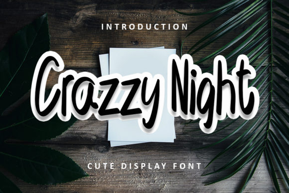 Crazzy Night: The Whimsical Font for Creative Projects