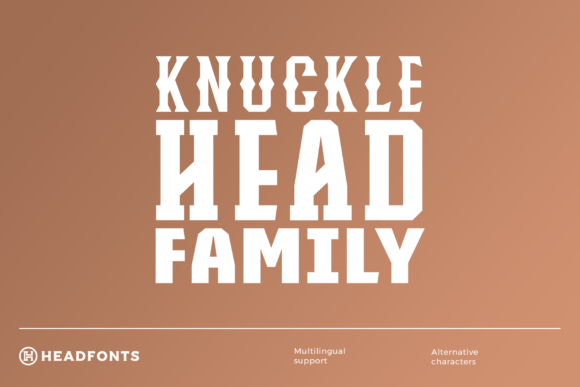 Elevating Brand Identity with the Knucklehead Family Display Font