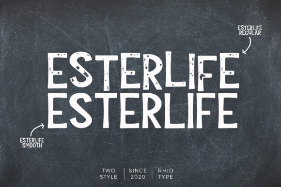 Esterlife: A Strategic Approach to Rugged Typography for Brand Identity