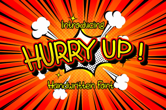 Hurry Up: A Playful Display Font for Creative Projects