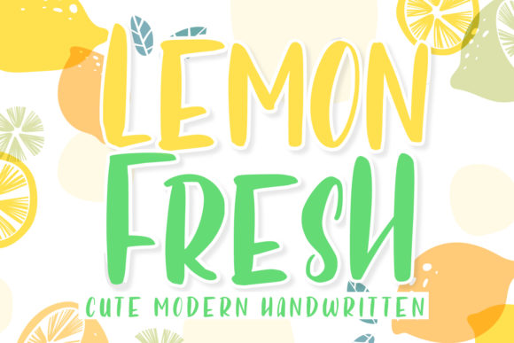Lemon Fresh: A Playful Display Font for Bold Projects