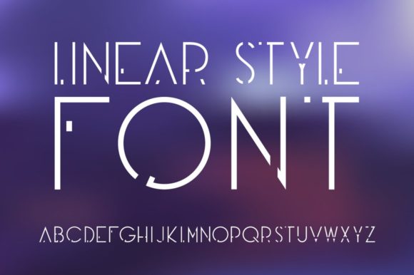 Linear Style: A Futuristic Display Font for Modern Design