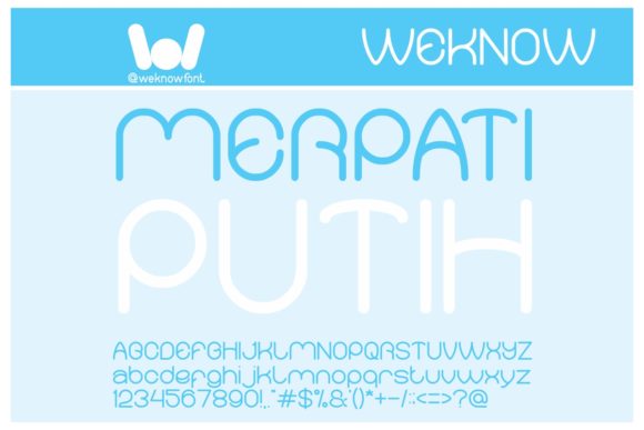 Merpati Putih: A Unique Display Font for Casual Design