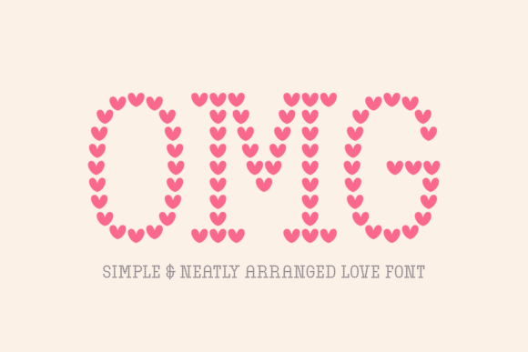 OMG: The Heart-Filled Display Font That Transforms Your Designs
