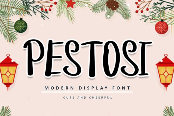 Pestosi: The Quirky Display Font That Brightens Every Design