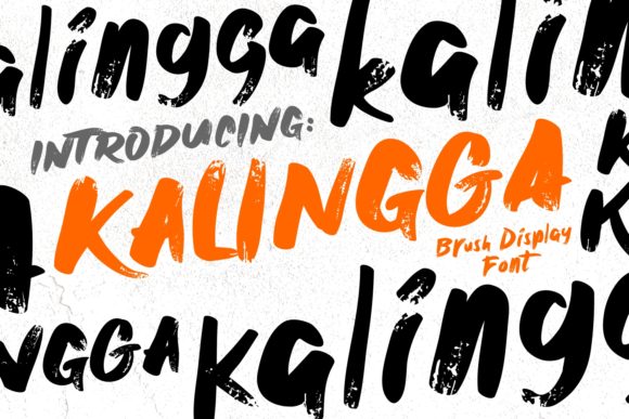 The Dramatic Impact of Kalingga: Mastering Bold Brushed Typography for High-Visibility Design