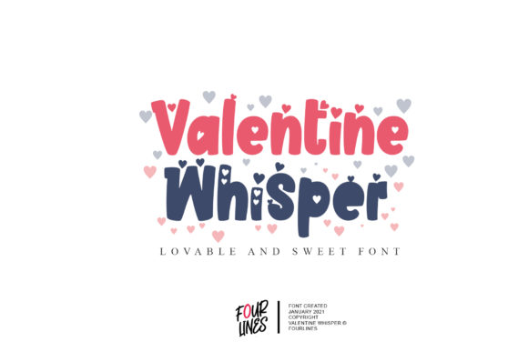 Valentine Whisper: The Sweet Display Font for Creative Projects